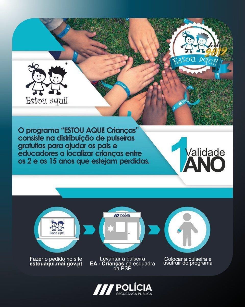 Pulseira PSP - ESTOU AQUI!